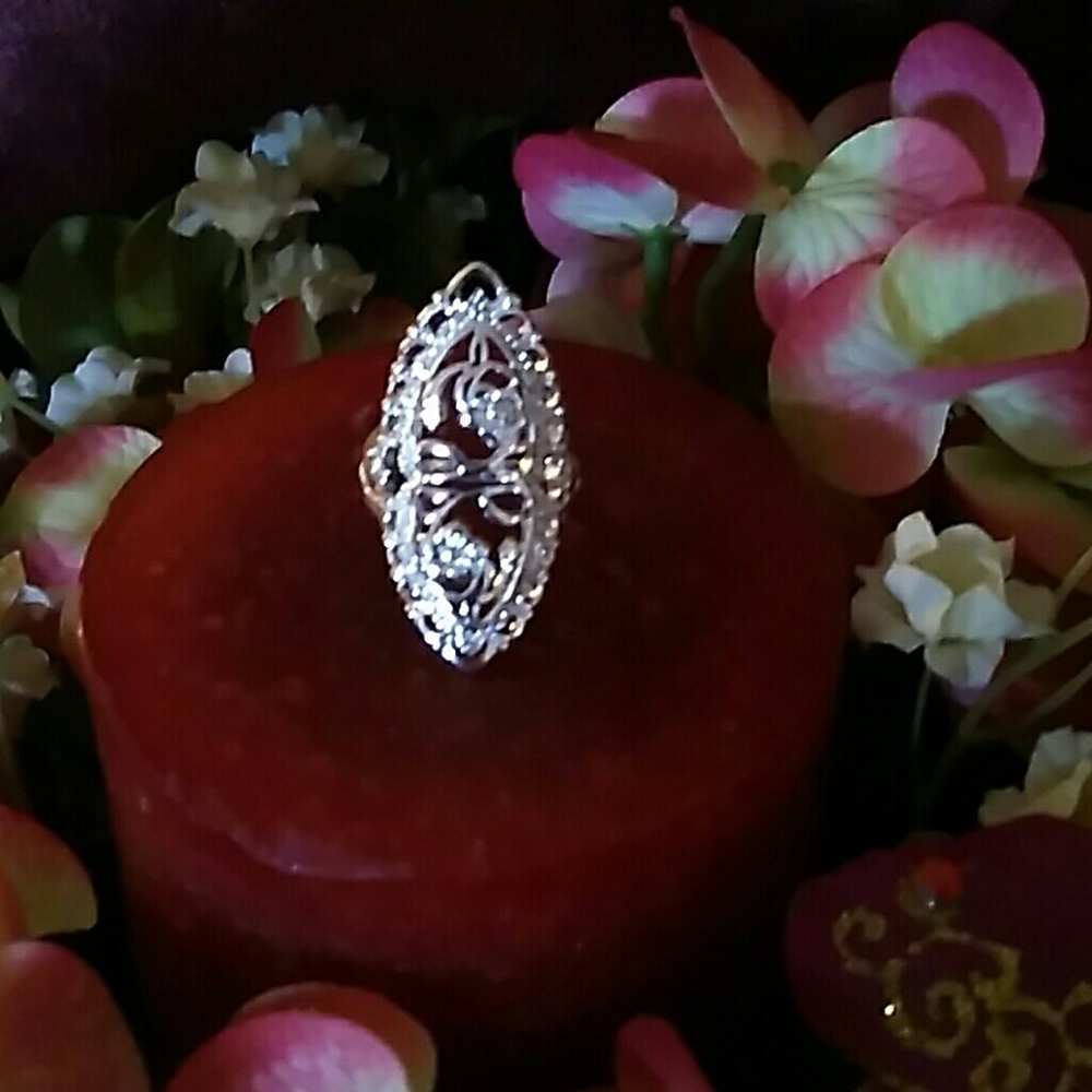 Sterling silver plated ring Size 10
